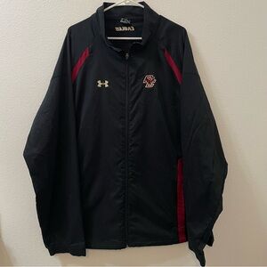 Under armour Boston college eagles windbreaker jacket team issued black red 2xl